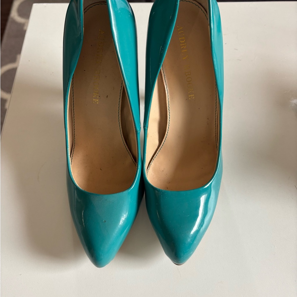 Audrey Brooke Turquoise Heels
